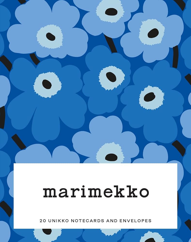 Marimekko Notes (Blues): 20 Unikko Notecards and Envelopes cover image