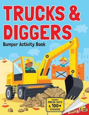 Trucks & Diggers - Bumper Activity Book cover image
